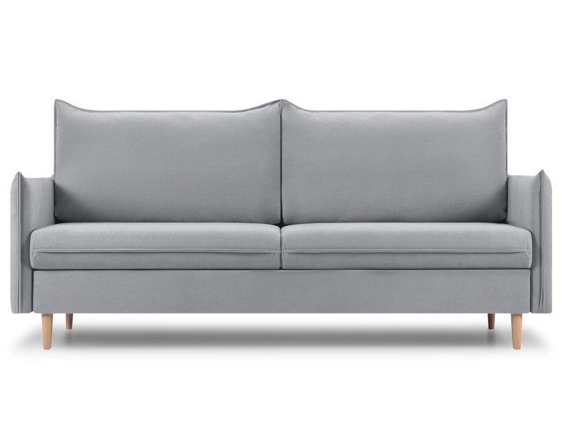 Диван прямой Слипсон Вельвет Светло-серый