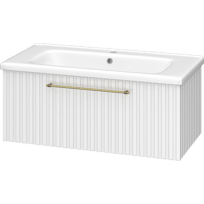 Тумба с раковиной Brevita Alicante 90 УТ000015978 подвесная Белая матовая