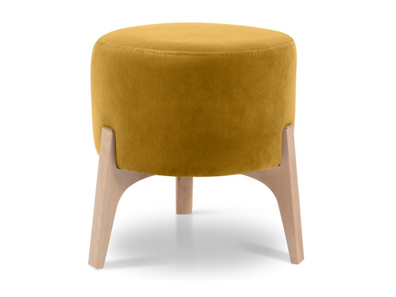 Пуф Лидо Велюр Горчичный