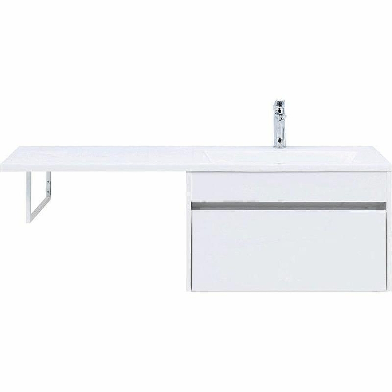 Тумба с раковиной Aquanet Токио 130 R 239218 подвесная Белая