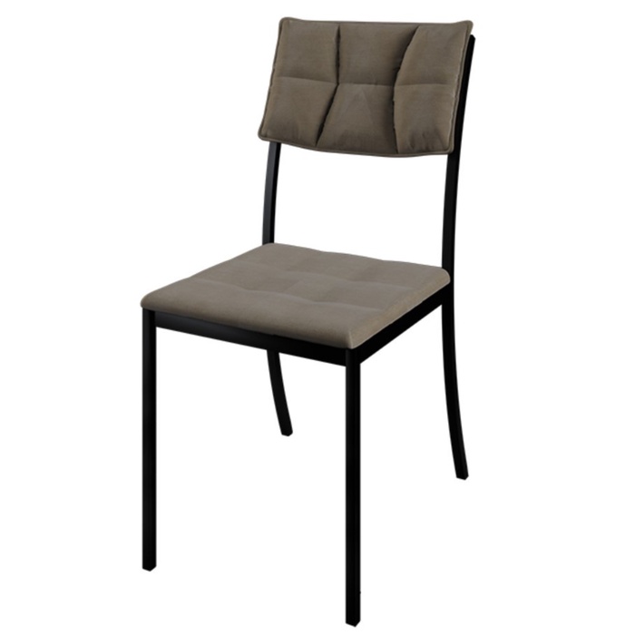 Стул «Дельта», 390×530×856 мм, цвет чёрный муар/канди мокко