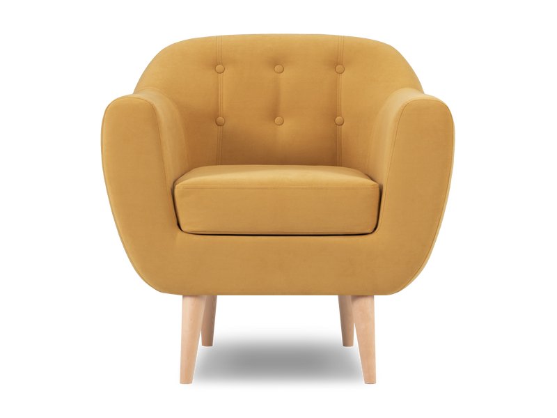 Кресло Роттердам Вельвет Желтый