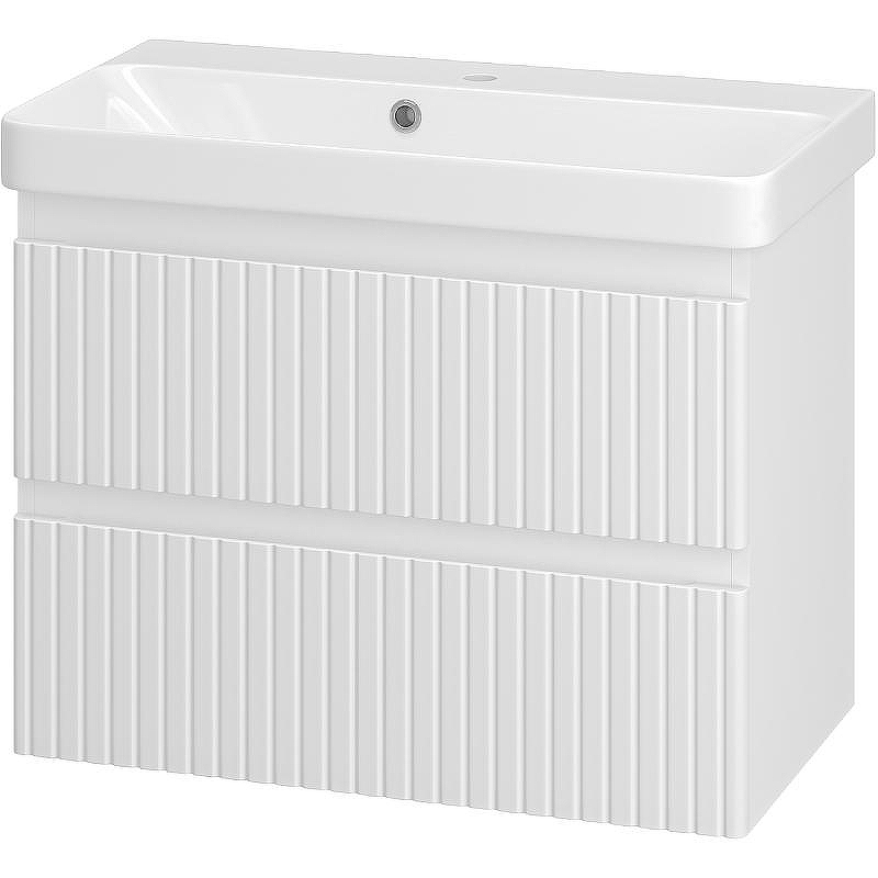 Тумба с раковиной Brevita Victory 70 УТ000015994 подвесная Белая матовая