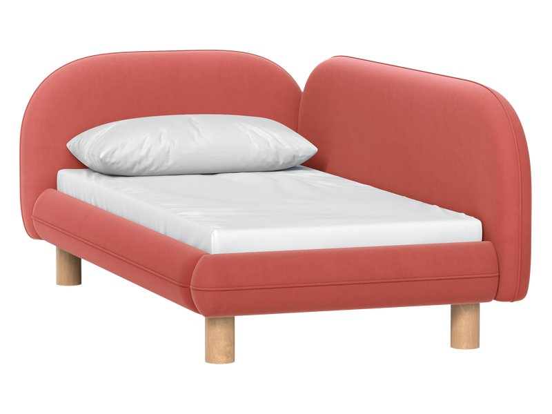 Детская кровать Дебби-2 80 Вельвет Красный