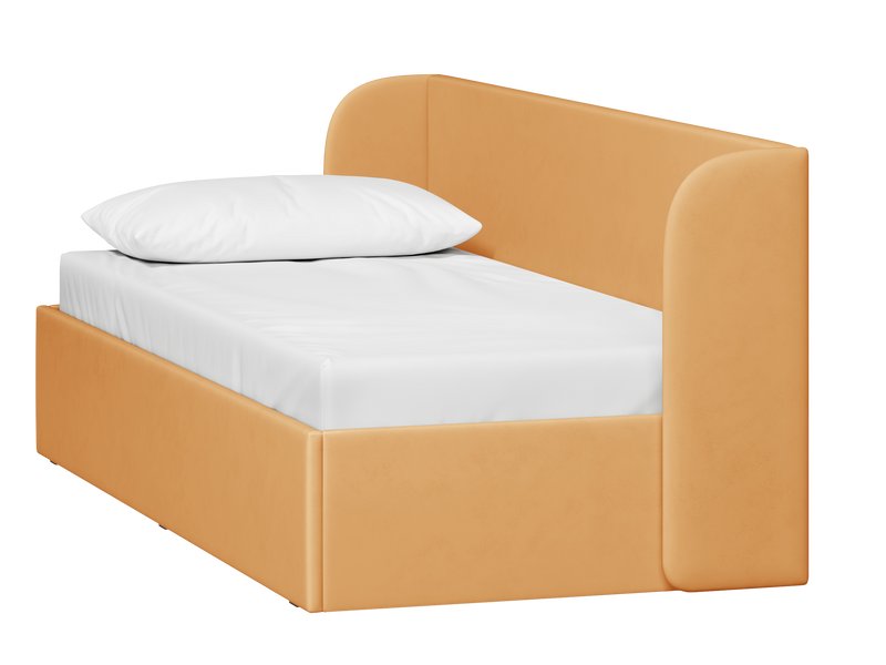 Кровать Милтон 90 Велюр Песочный