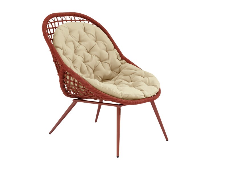 Стул Амалиа Рогожка Бежевый/Бордовый