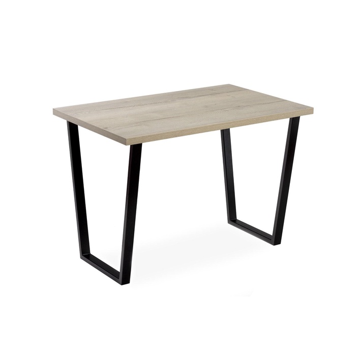 Стол «Атлант – 06», 1200×800×750 мм, цвет галифакс белый/опора чёрный