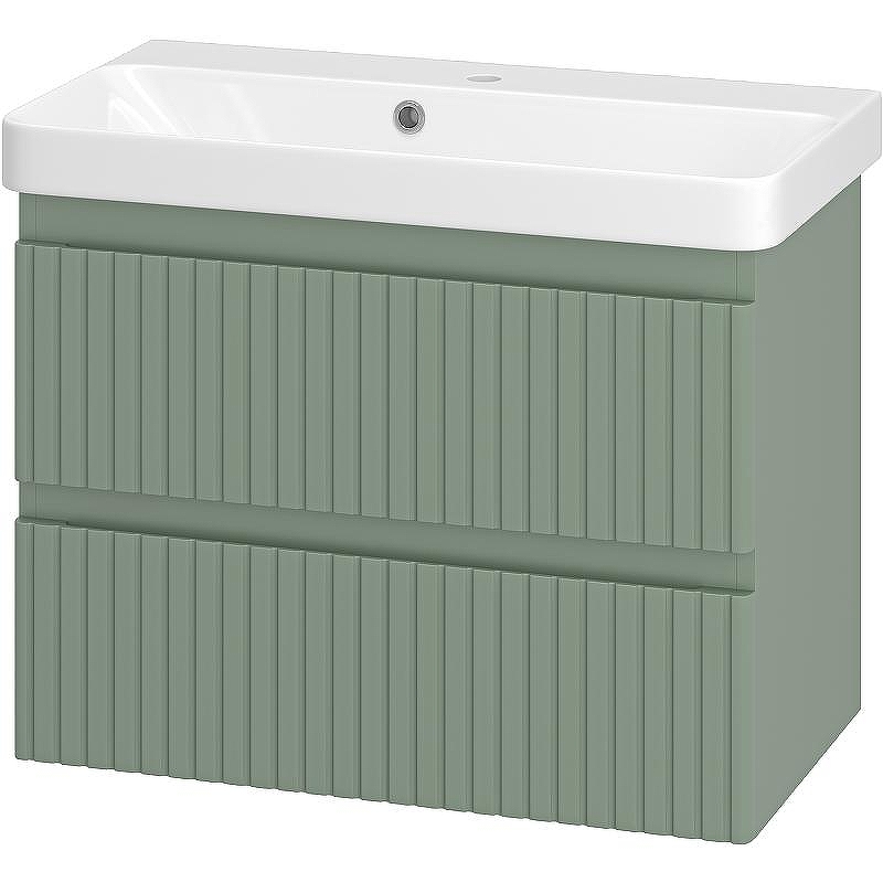 Тумба с раковиной Brevita Victory 70 УТ000015998 подвесная Зеленая матовая