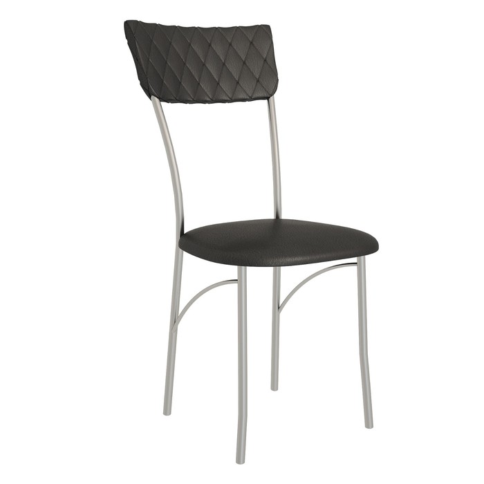 Стул «Визит», 390×490×880 мм, цвет хром/чёрный