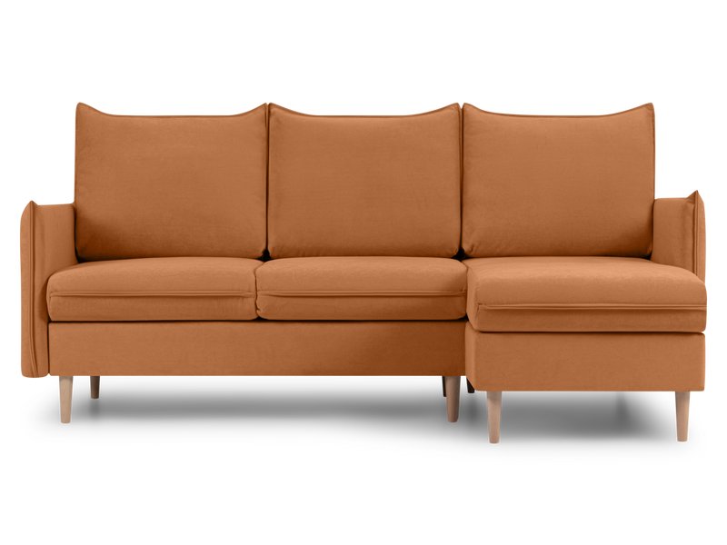 Диван угловой Слипсон Вельвет Горчичный