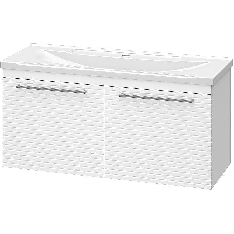 Тумба с раковиной Brevita Catania 100 УТ000013910 подвесная Белая матовая