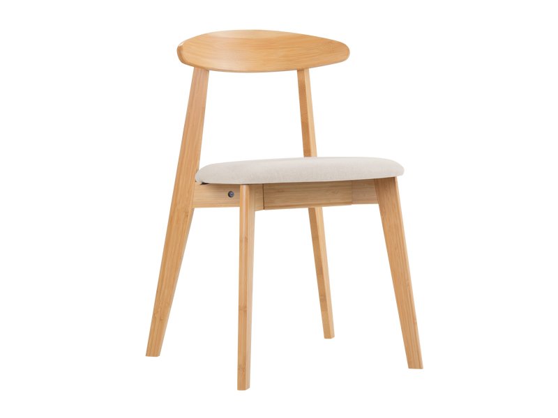 Стул Данмор Рогожка Бежевый/Натуральный