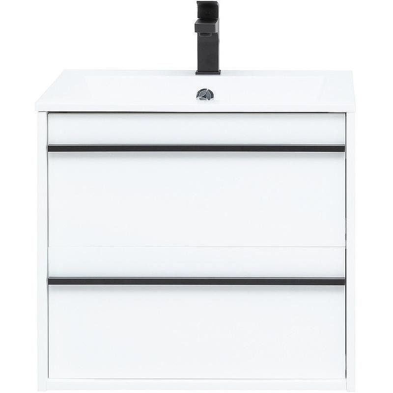 Тумба с раковиной Aquanet Lino 60 271943 подвесная Белая матовая