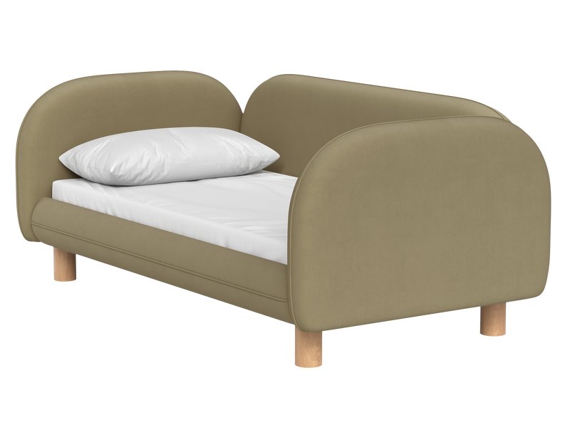 Детская кровать Дебби-1 80 Вельвет Оливковый