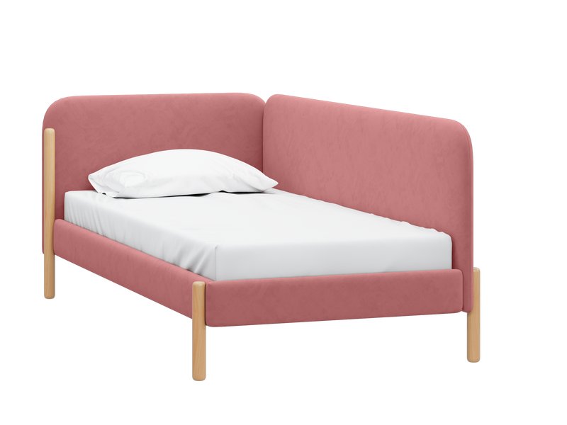Кровать Кейси 90 Велюр Розовый