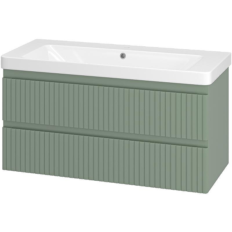 Тумба с раковиной Brevita Victory 105 УТ000016000 подвесная Зеленая матовая