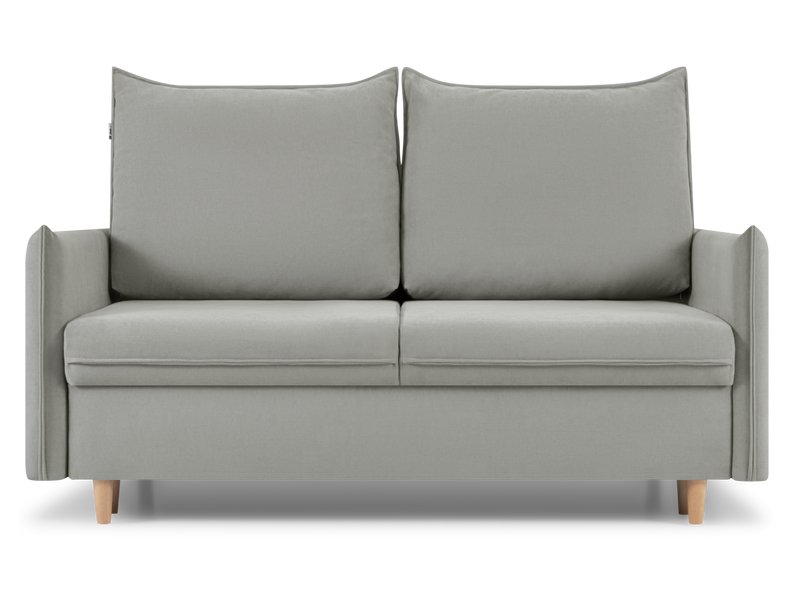 Диван прямой Слипсон Мини Вельвет Светло-серый